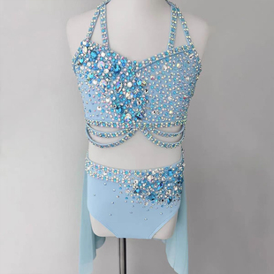 纳图薇现代抒情服舞钢管舞演出女空中瑜伽比赛服杂技吊环服848