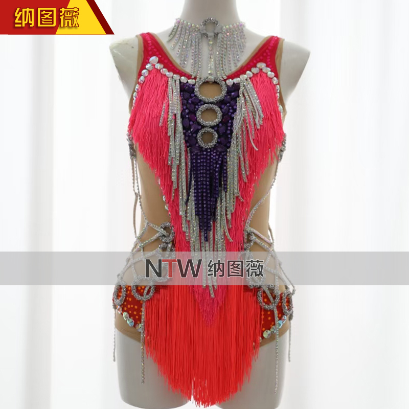 纳图薇艺术体操服啦啦操艺考滑冰服比赛儿童表演训练技巧服N1048