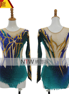 纳图薇艺术体操服啦啦操艺考滑冰服比赛儿童表演训练技巧服N1115