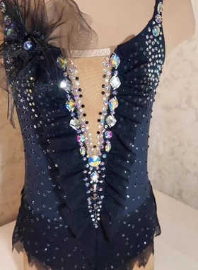 纳图薇艺术体操服啦啦操艺考滑冰服比赛儿童表演训练技巧服N1056