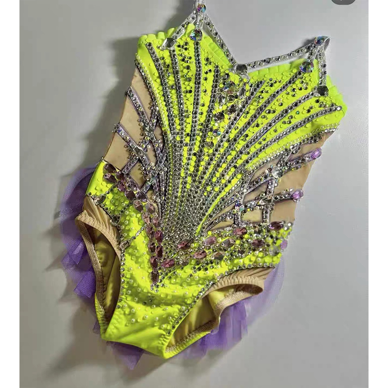 纳图薇艺术体操服啦啦操艺考滑冰服比赛儿童表演训练技巧服N1062