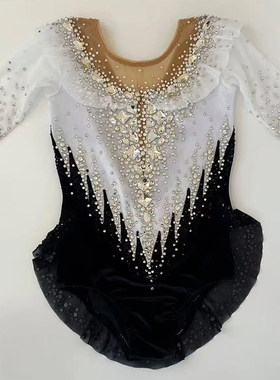 纳图薇艺术体操服啦啦操艺考滑冰服比赛儿童表演训练技巧服N1044