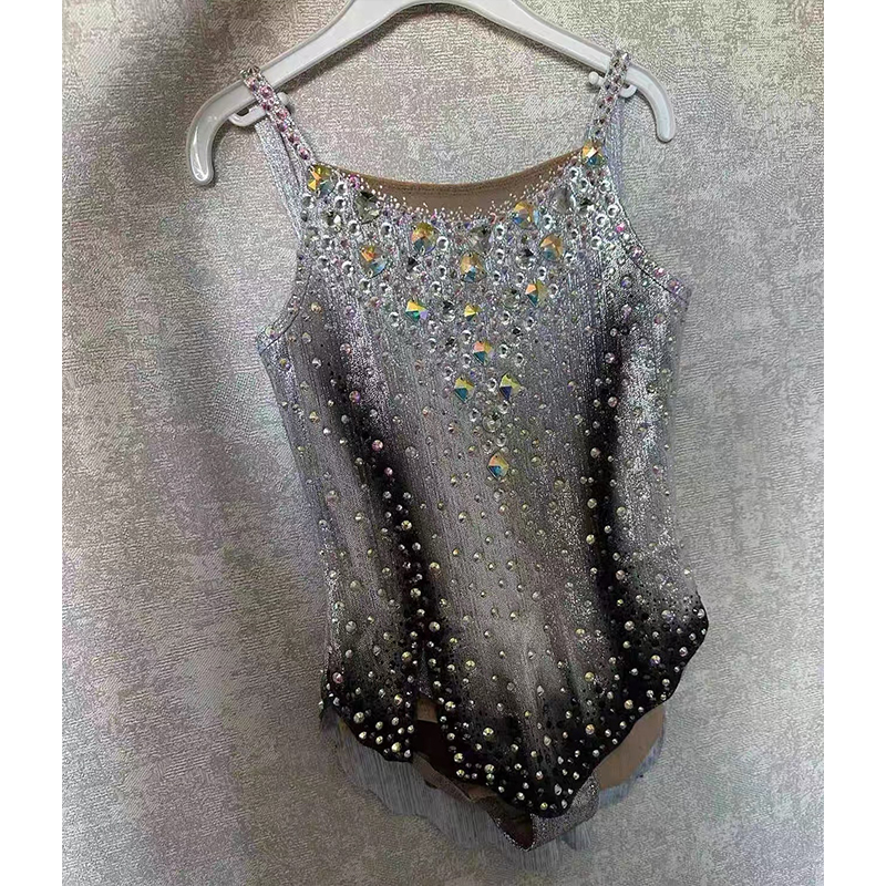 纳图薇艺术体操服啦啦操艺考滑冰服比赛儿童表演训练技巧服N1065