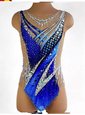 纳图薇艺术体操服啦啦操艺考滑冰服比赛儿童表演训练技巧服N886