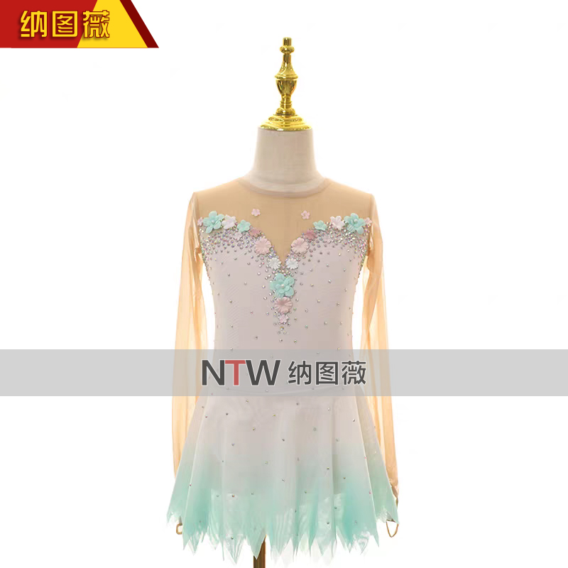 纳图薇艺术体操服啦啦操艺考滑冰服比赛儿童表演训练技巧服N752