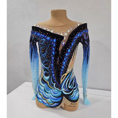 纳图薇艺术体操服啦啦操艺考滑冰服比赛儿童表演训练技巧服N1083