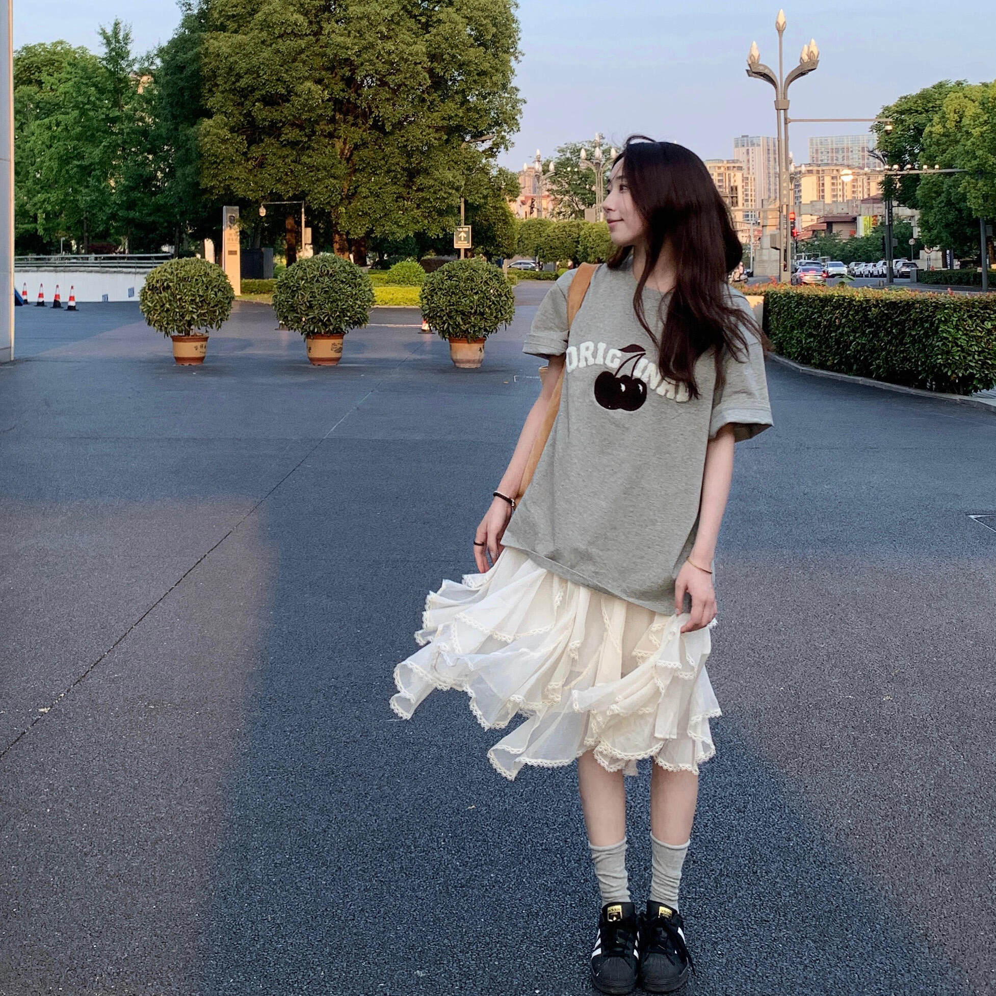韩版休闲简约高级感灰色