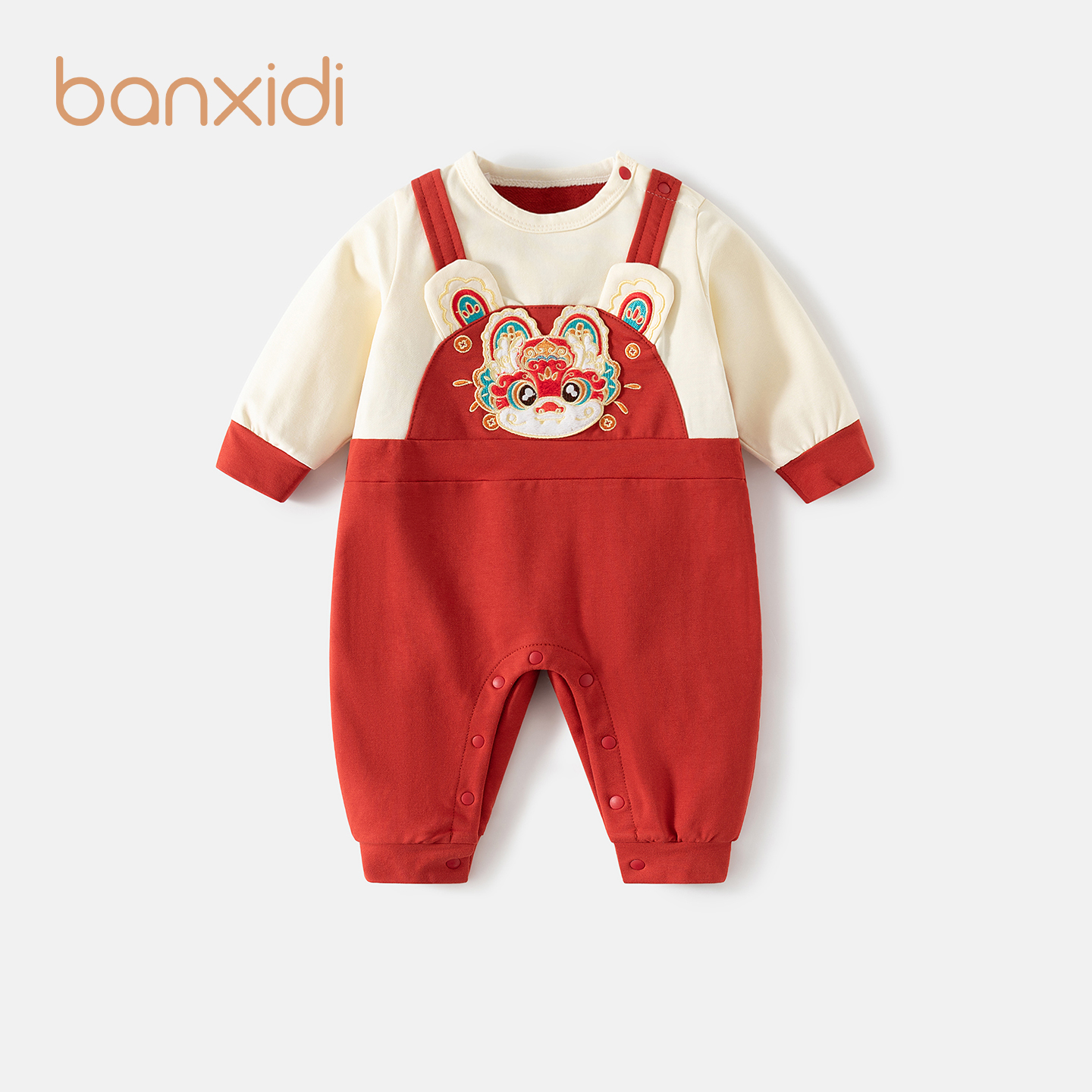 Banxidi婴儿衣服春秋装连体衣