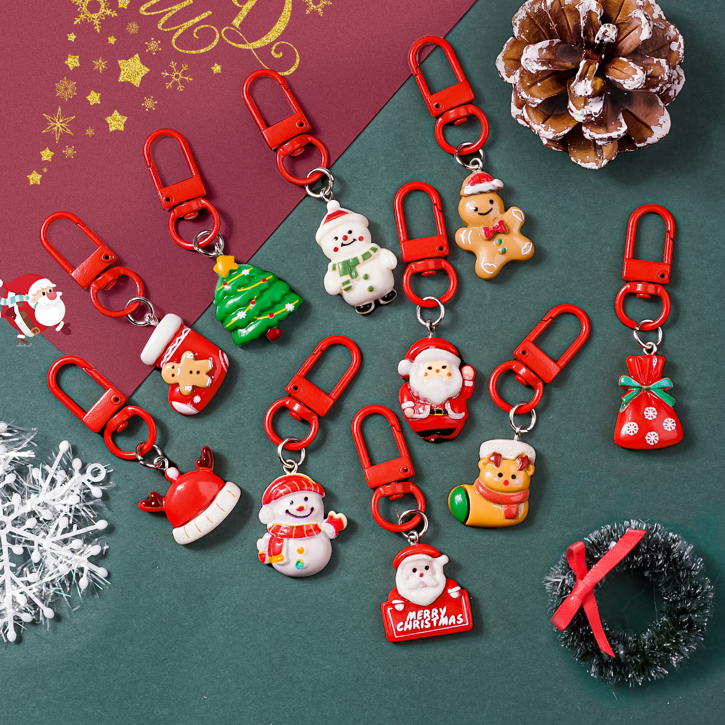 【圣诞卡通钥匙扣】送全班小礼物