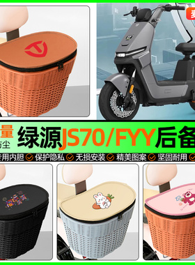 适用绿源JS70/FYY电动车储物后备箱挂尾箱大容量后置车篮改装配件