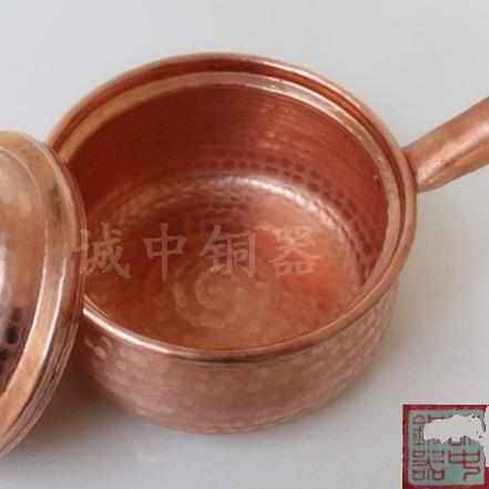 18厘米铜奶锅 纯紫铜手工铜锅 纯铜锅汤锅煮锅铜锅具 铜火锅