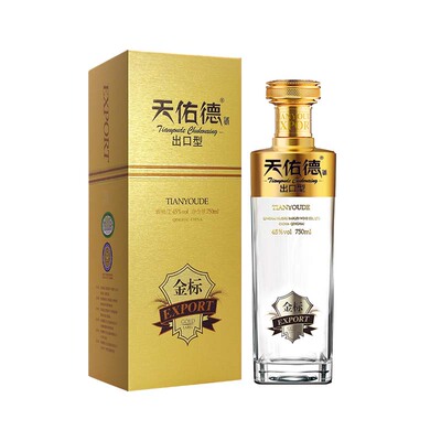 天佑德青稞酒有机出口型金标45度 清香型白酒送礼