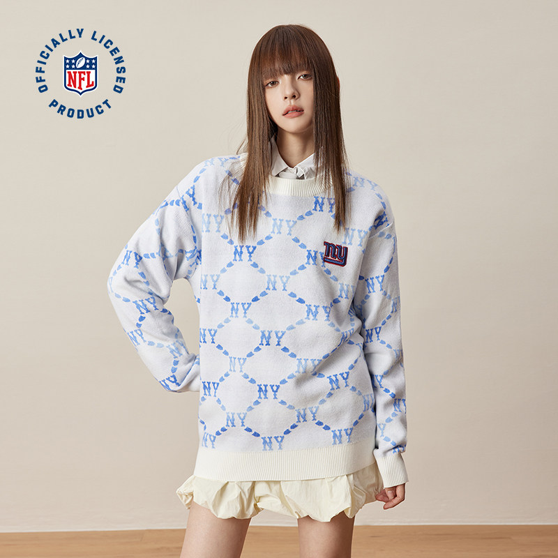 NY巨人队针织衫秋冬保暖毛衣