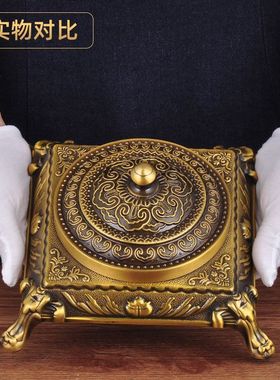 【热销10W+】黄铜烟灰缸精品复古