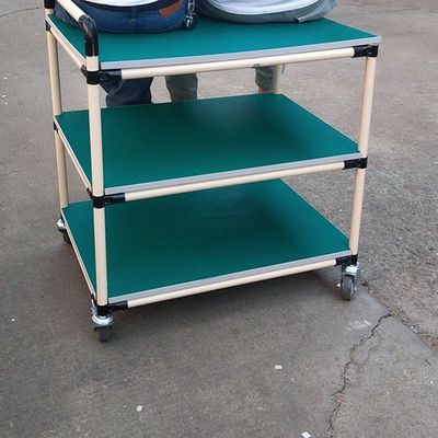 周转车架手推车精益管移动带轮工厂多层小推车防静电车间工作台