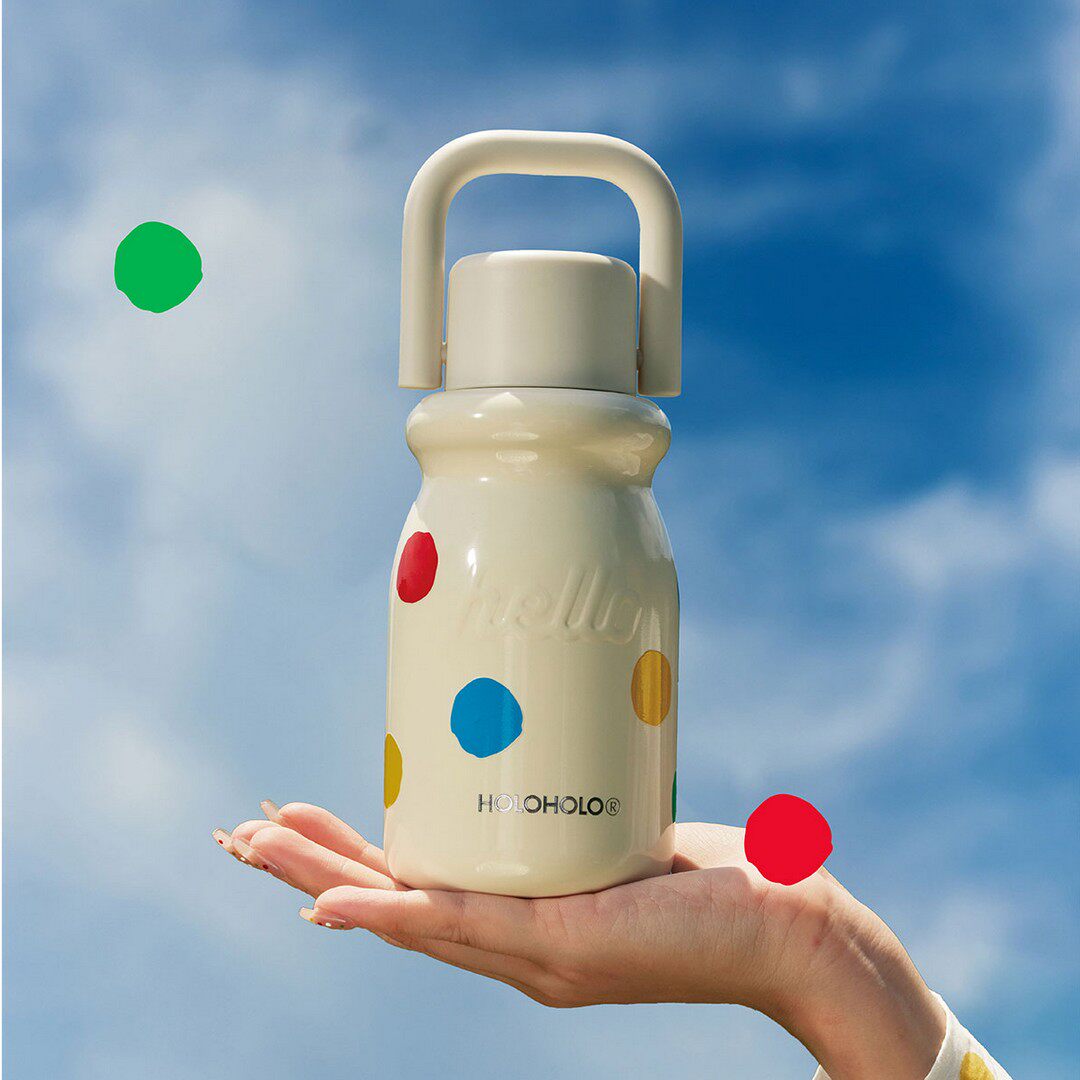 HOLOHOLO小奶杯子女新款2024随行高颜值保温杯小巧便携不锈钢水杯