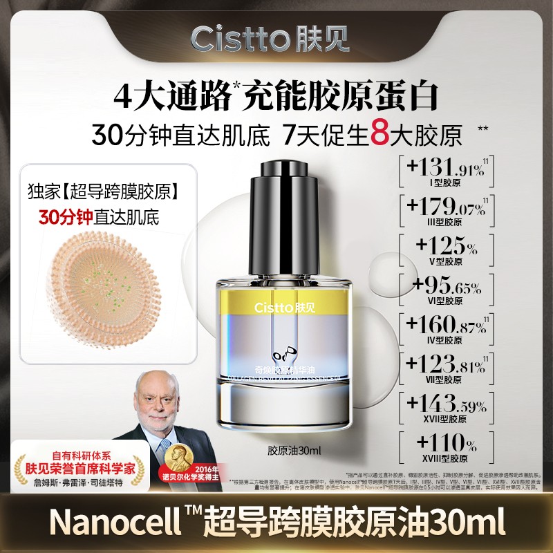 Cistto肤见奇焕胶原精华油 胶原灌注油 7天补充8大胶原