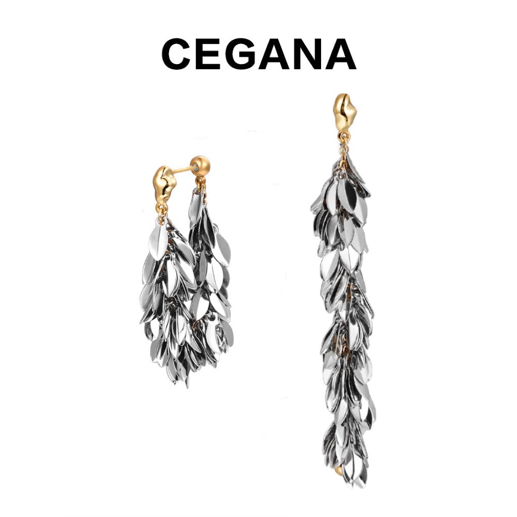 铜合金耳饰 CEGANA【穗穗平安】两种戴法麦穗流苏耳饰耳环