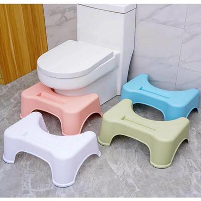 Thicken Step Stool Non-slip Toilet Seat Stool Ottoman Portab
