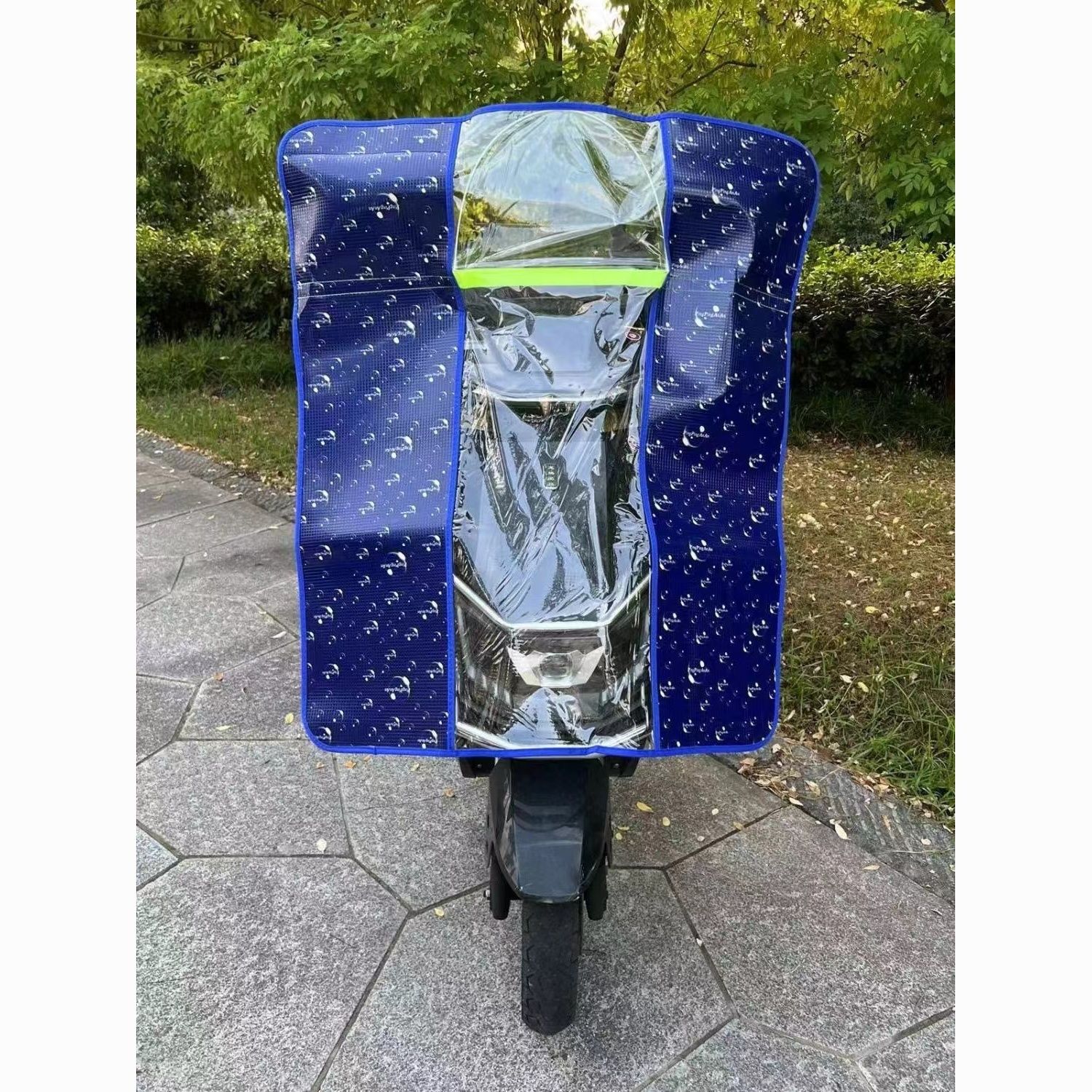 电动车前挡风挡雨板骑手专用摩托车四季电瓶车防风防雨加厚高清透