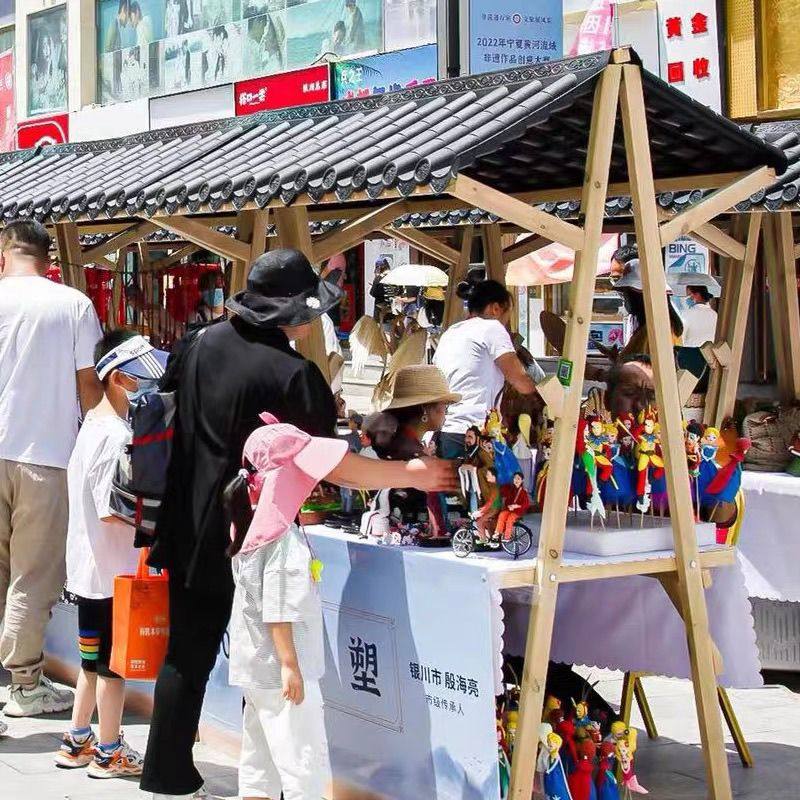 摊位定制移动可折叠夜市集市架子户外幼儿园摆摊展示架实木制促销