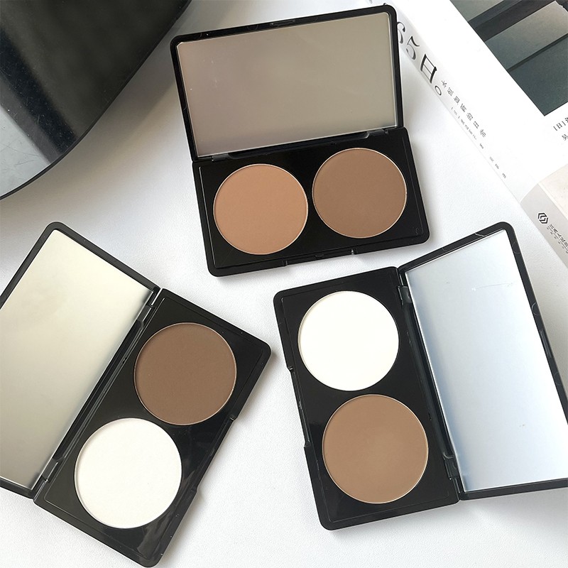 影楼都在用！双色修容盘高光一体盘柔雾提亮阴影两用novo侧影上色