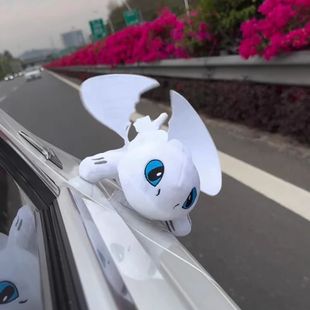 无牙仔车顶装饰品摆件车载汽车尾部挂外玩偶无牙仔车顶无牙仔车顶