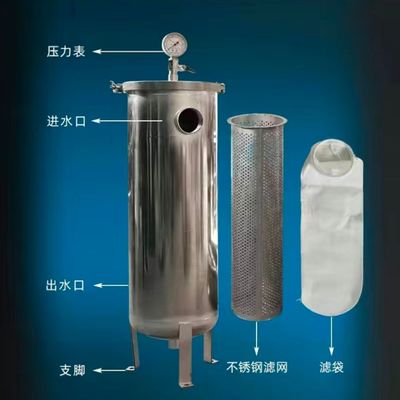 不锈钢过滤器井水泥沙循环水过滤 工业杂质袋式过滤网304不锈钢