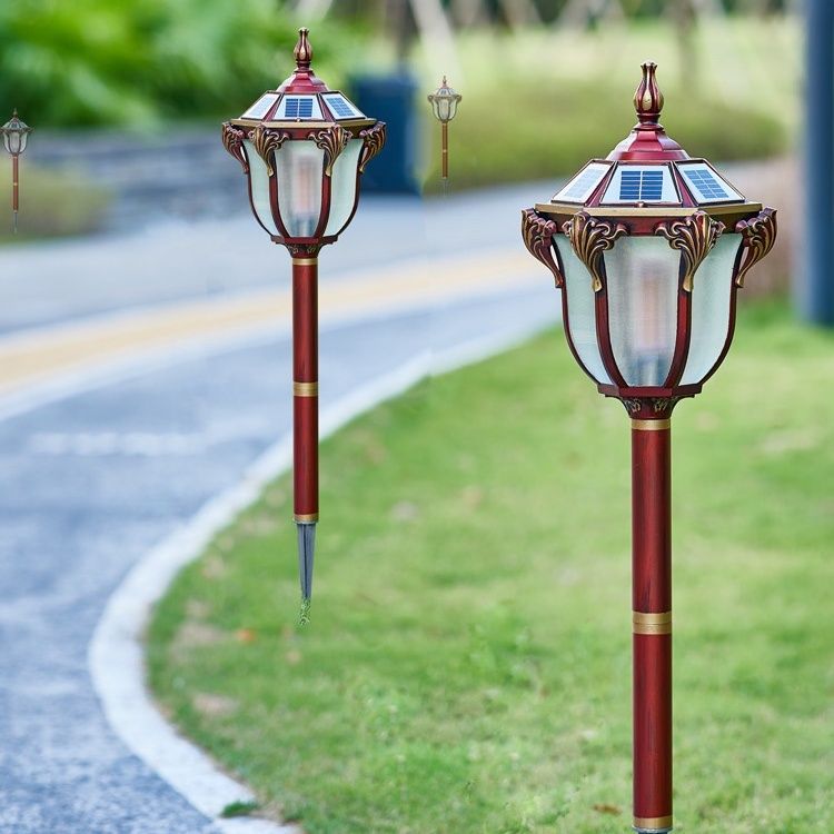 室外插地灯太阳能灯户外庭院灯防水草地灯地插家用花园别墅草坪灯