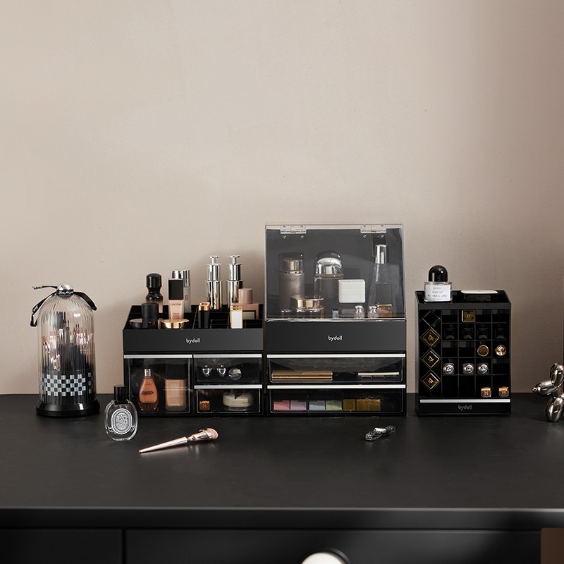 【bydoll】化妆品收纳盒口红桌面护肤品多层分格大容量收纳箱置物