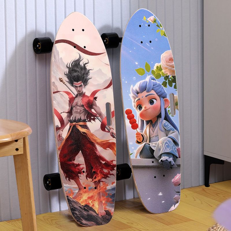 威科笛 陆地冲浪板 儿童滑板男女生初学者免蹬地成人青少年陆冲板