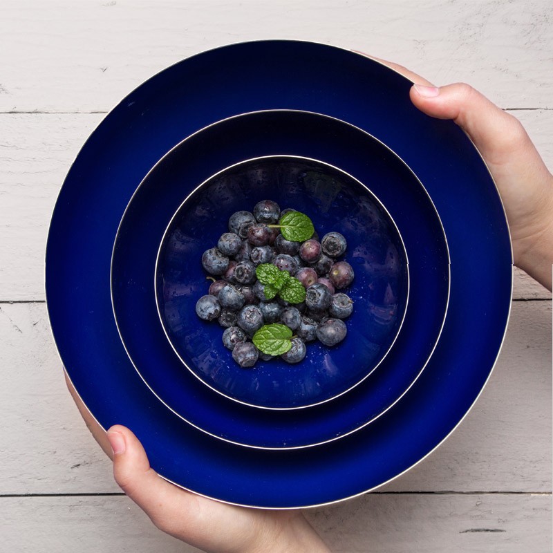 sohome 德国进口珐琅304不锈钢果盆搪瓷耐腐蚀易清洁果蔬盆健康