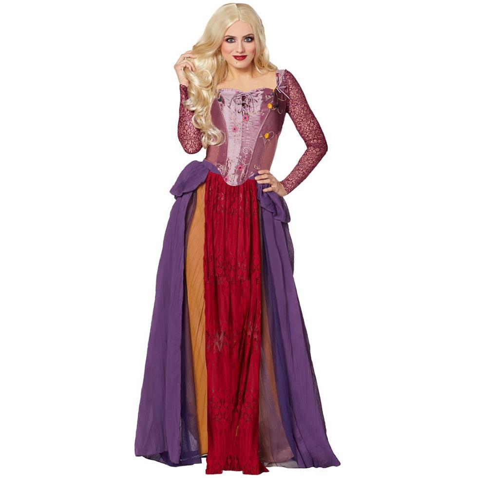 M-XL Witch Princess Dress Halloween Costume公主连衣裙万圣节