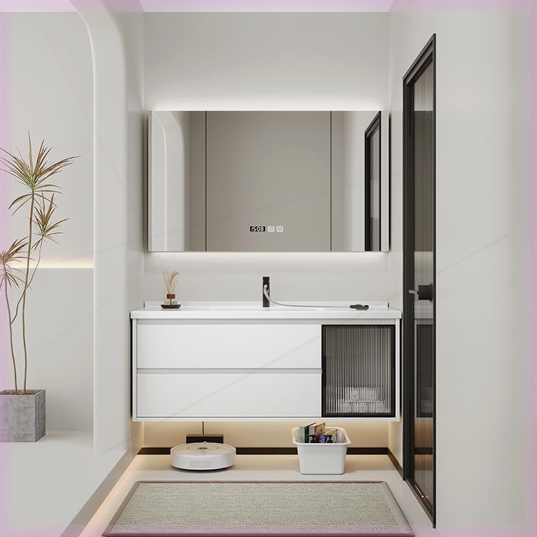 68/78厘米88/98cm108/118公分陶瓷一体盆浴室柜卫生间洗漱台定制