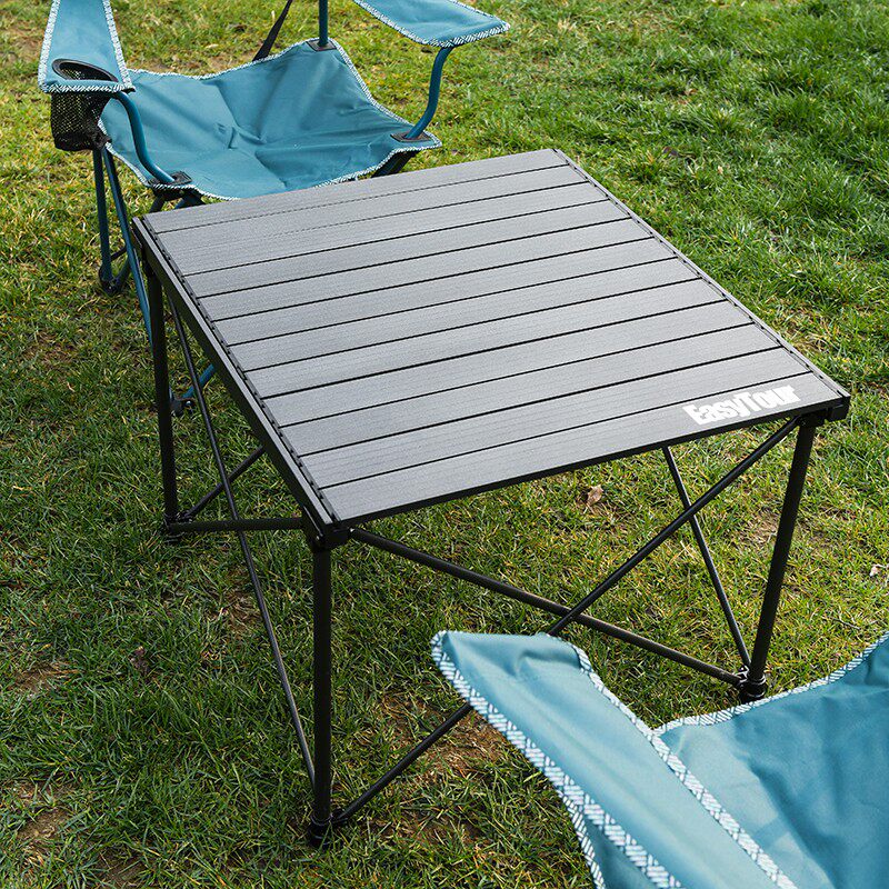 全铝合金可升降方桌户外折叠蛋卷桌露营桌全地形战术桌户外折叠桌