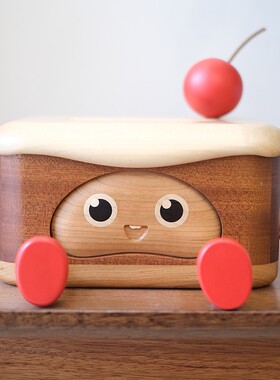 樱桃奶油蛋糕纸巾盒 创意桌面摆件乔迁礼品玄关装饰