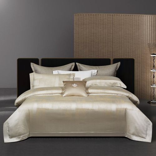 【华彩鎏金】高端轻奢长绒棉全棉色织提花四件套