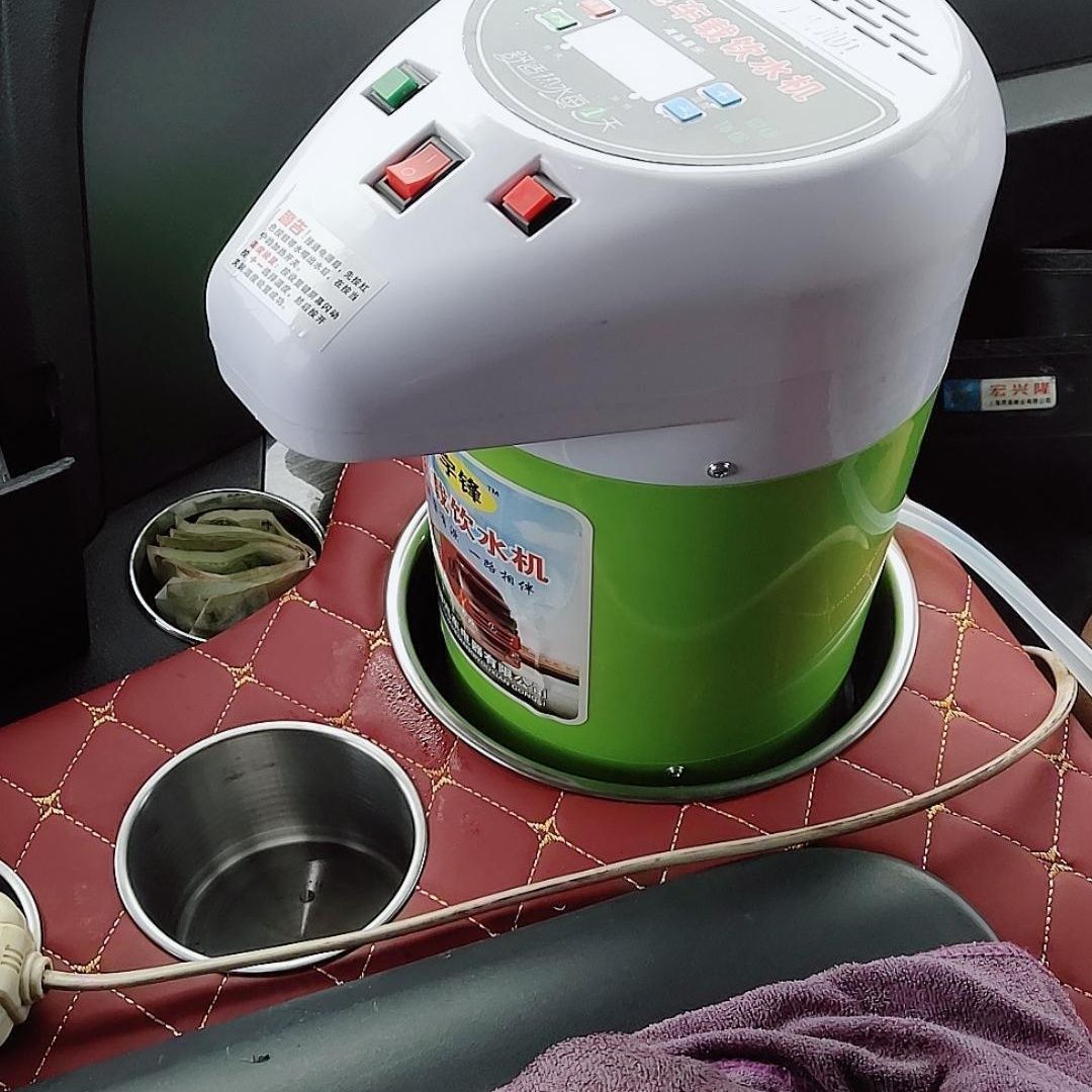 车载饮水机24V烧水壶智能圆柱形热水器货车专用加热保温烧水器