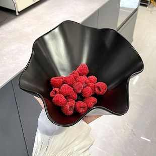 餐具高级感小众高档陶瓷水果盘家用客厅零食摆放盘乔迁新居糖果高