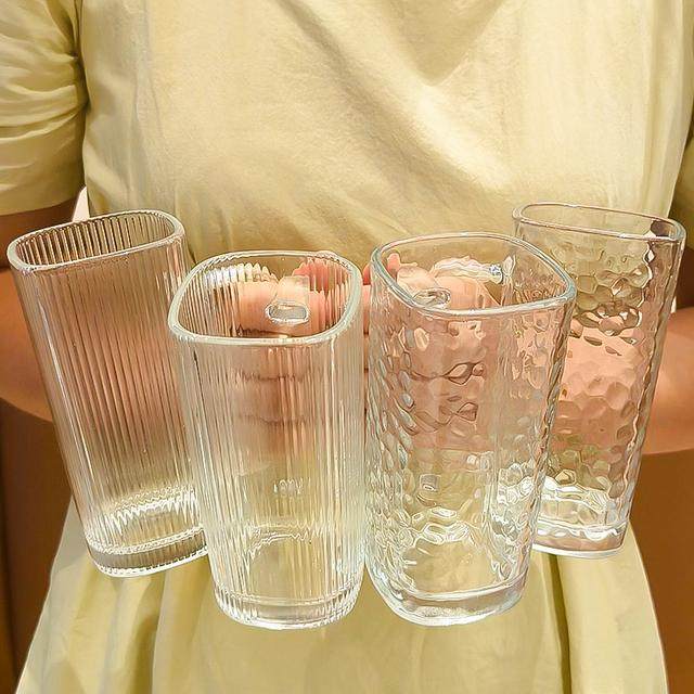 【四只】爆款水杯加厚玻璃杯家用咖啡杯牛奶杯果汁早餐杯泡茶杯杯,餐饮具,玻璃杯,淘宝优惠券,粉丝福利购,淘宝优惠卷