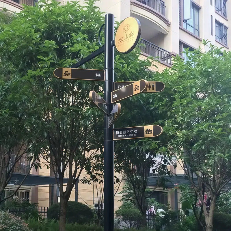 指路牌定制指引牌网红创意打卡户外立式公园景区停车场指路牌箭头