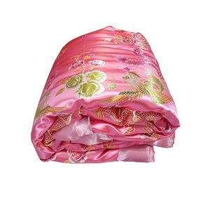 杭州丝绸绸缎被套老式被面段子复古古风床单龙凤结婚婚庆被中国风