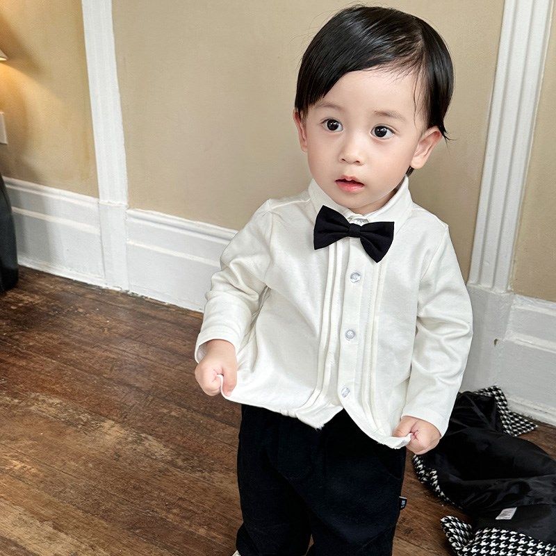 儿童加厚Polo衫婴童周岁礼服加绒冬款领结衬衫男宝宝英伦绅士礼服,童装/婴儿装/亲子装,儿童礼服,淘宝优惠券,粉丝福利购,淘宝优惠卷