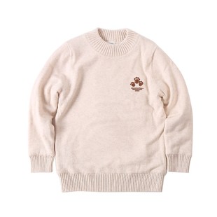 宝宝加绒毛衣男1-3岁冬保暖5男童女童小童加厚白色打底婴幼儿冬季