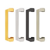 大门新款 黑色拉手 把手铝合金移门推拉门阳台厨房280孔距木门明装