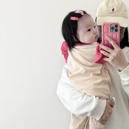 婴儿春装可爱超萌连体衣春秋款公主哈I衣女宝宝春季外出服包屁衣
