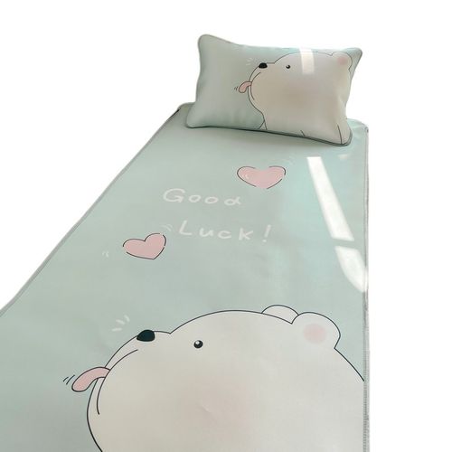 类儿童夏季冰丝凉席上下铺学生宿舍单人专用软席子两件套可折叠