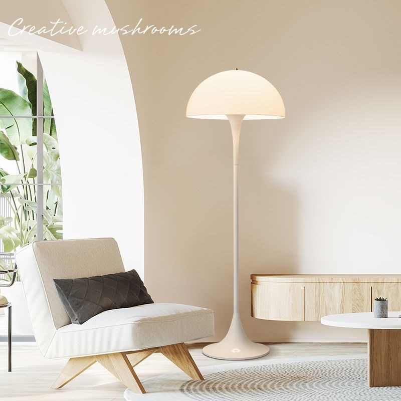法式奶油风蘑菇落地灯台灯客厅书房高端主卧高级感床头立式氛围灯
