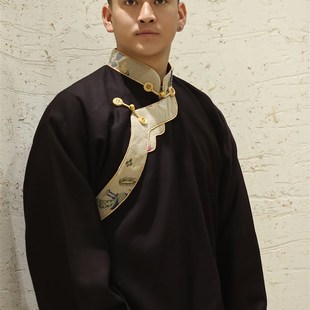 传统藏装男春夏新款配色藏服上衣男款带亲肤内Q衬款藏式外套重工