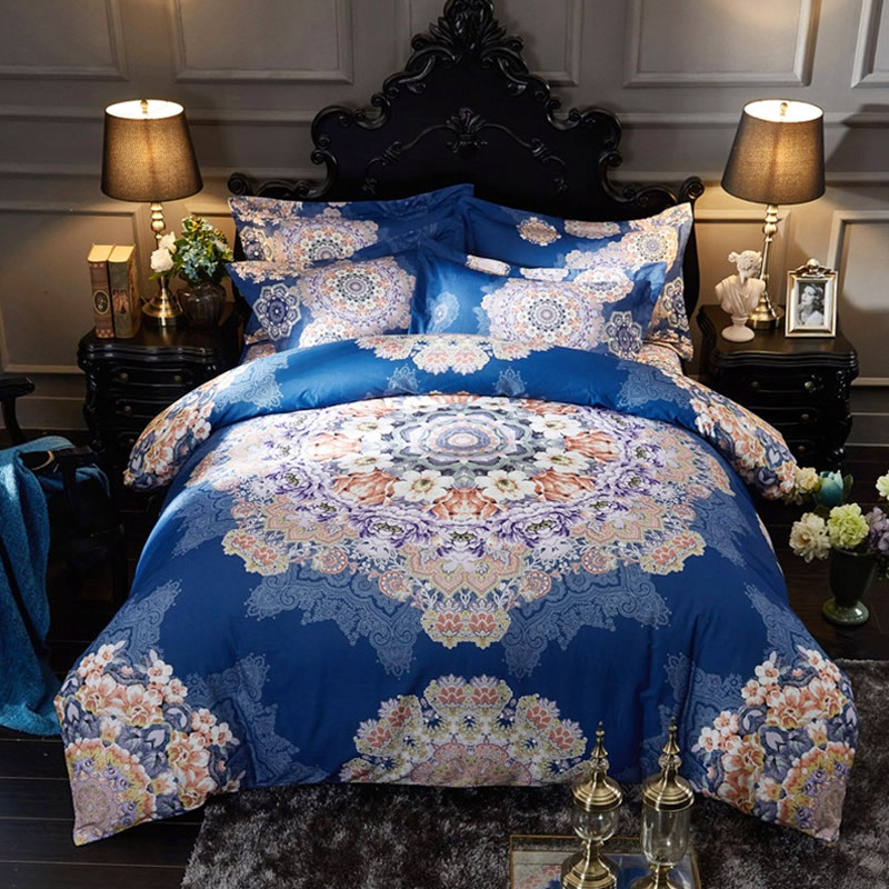 民族风3D生态磨毛四件套纯棉床上用品秋冬4件套床单被套全棉加厚